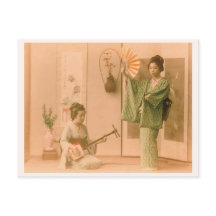 "Jouer des instruments et danser" 舞 い 日 本 着 性 物 女