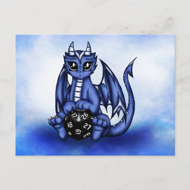 Carte Postale Jouer Dragon (Devant)