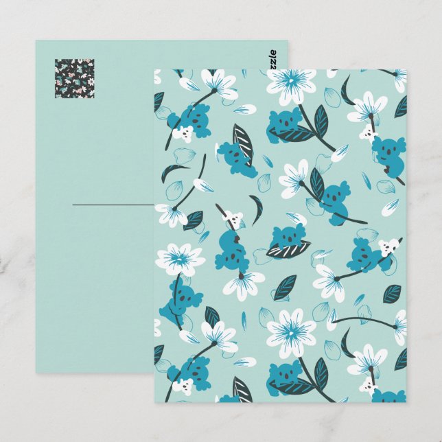 Carte Postale Jouer Koala Motif mignon animal et l'art nature (Devant / Derrière)
