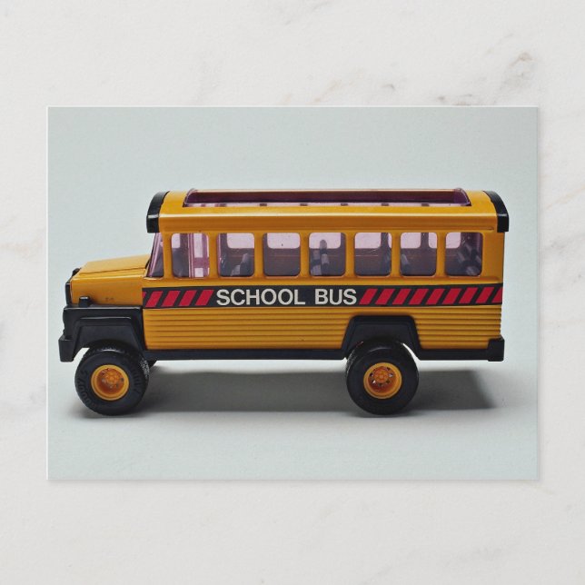 Carte Postale Jouet de bus scolaire pour enfants (Devant)