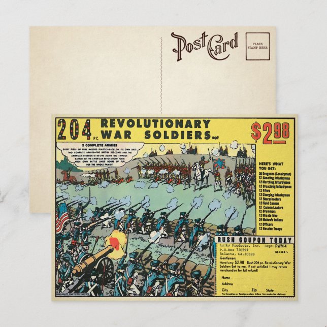 Carte postale Jouet de guerre révolutionnaire vint (Devant / Derrière)