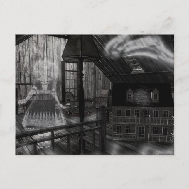 Carte Postale Jouets Dans Le Grenier (Devant)