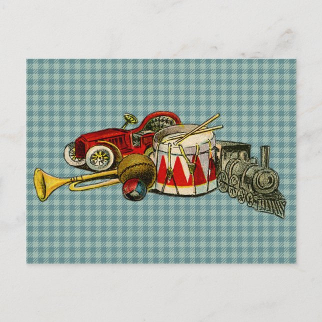 Carte Postale Jouets d'antiquités pour enfants (Devant)