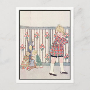 Carte Postale Jouets enfants et vilains de H. Willebeek Le Mair