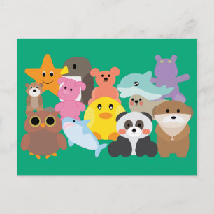Carte Postale Jouets Remplis