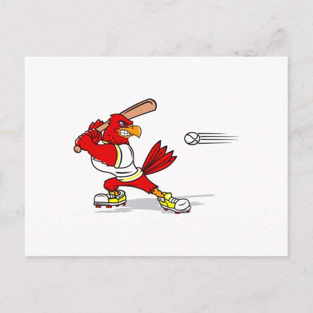 Carte Postale Joueur cardinal de baseball (Devant)