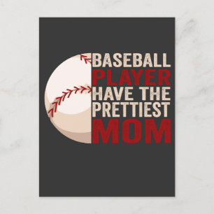 Carte Postale Joueur de Baseball A la plus jolie Maman Drôle Spo