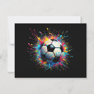 Carte Postale Joueur De Football cool Sport Pour Garçons Hommes 