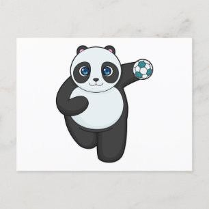 Carte Postale Joueur de handball Panda Handball