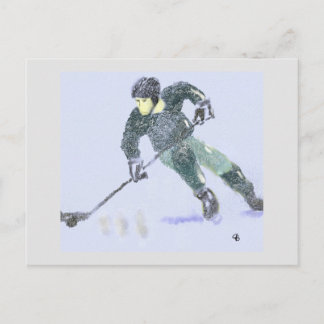 Carte Postale Joueur de hockey