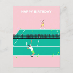 Carte Postale Joueur de Match Art Moderne Joyeux Anniversaire