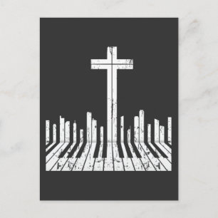 Carte Postale Joueur de piano religieux Pianiste de clavier chré