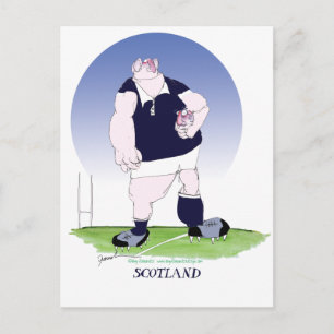 Carte Postale joueur de rugby écossais, tony fernandes