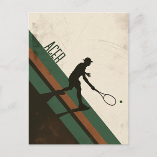 Carte Postale Joueur de tennis
