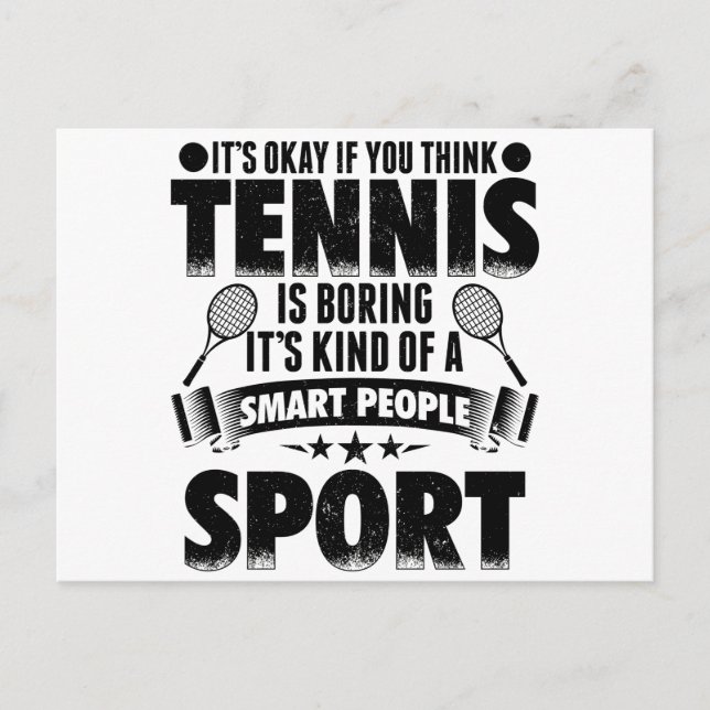 Carte Postale Joueur de tennis | Tennis Sport Trainer idées cade (Devant)