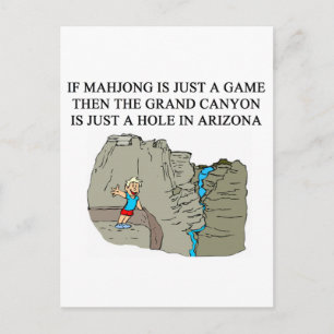 Carte Postale Joueur MAHJONG