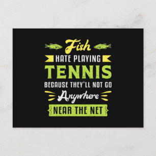 Carte Postale Joueur Match de Tennis Racket Court Sports Drôle C