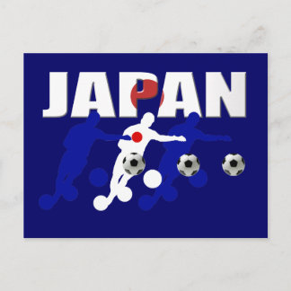 Carte Postale Joueurs japonais de football et fans de football c