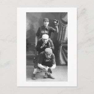 Carte Postale Joueurs vintages de baseball début 1900