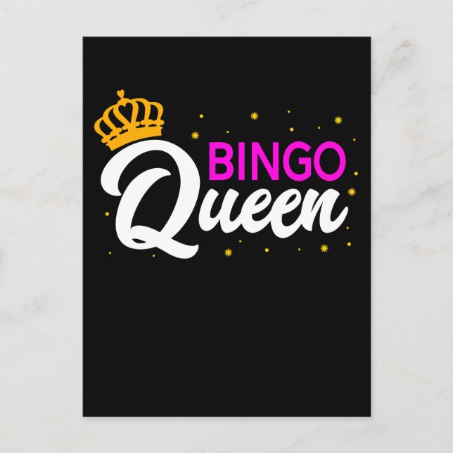 Carte Postale Joueuse de Bingo Grand-mère Femme Bingo Jeux d'arg (Devant)