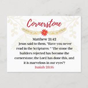 Carte Postale Jour 18. Noms De Jésus   Cornerstone Advent 