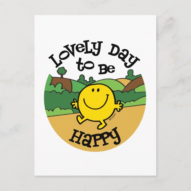 Carte Postale Jour Charmant D'Être M. Happy (Devant)