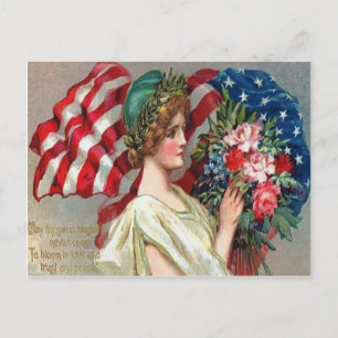Carte Postale Jour commémoratif de la Dame de la Liberté du drap