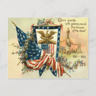 Carte Postale Jour commémoratif de l'aigle de la guerre civile