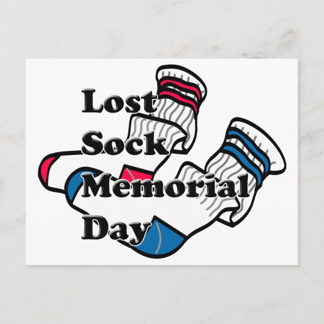 Carte Postale Jour commémoratif de Lost Sock (Devant)