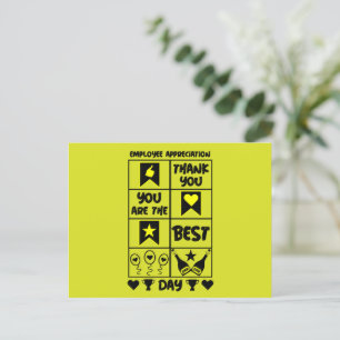 Carte Postale Jour d'appréciation de l'employé