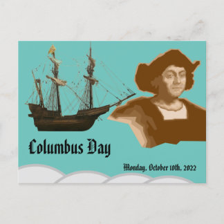 Carte Postale Jour de Columbus
