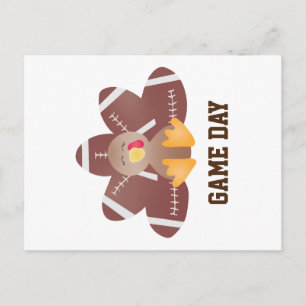 Carte Postale Jour de jeu Football Turquie Plumes Brown