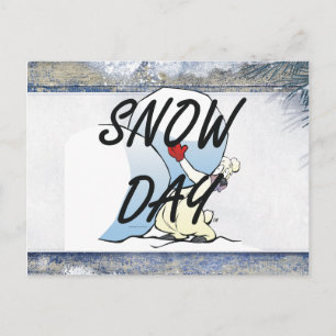 Carte Postale Jour de la neige