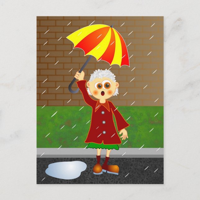 Carte Postale Jour de la pluie (Devant)