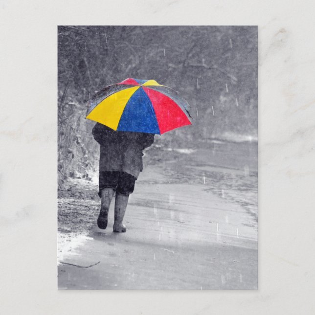 Carte Postale Jour de la pluie (Devant)