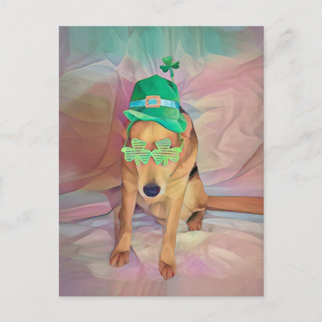 Carte Postale Jour de la Saint Patrick Cute Funny Irlandais Hips (Devant)