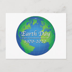 Carte Postale Jour de la Terre 50e anniversaire 2020
