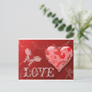 Carte Postale Jour de l'amour Valentines 
