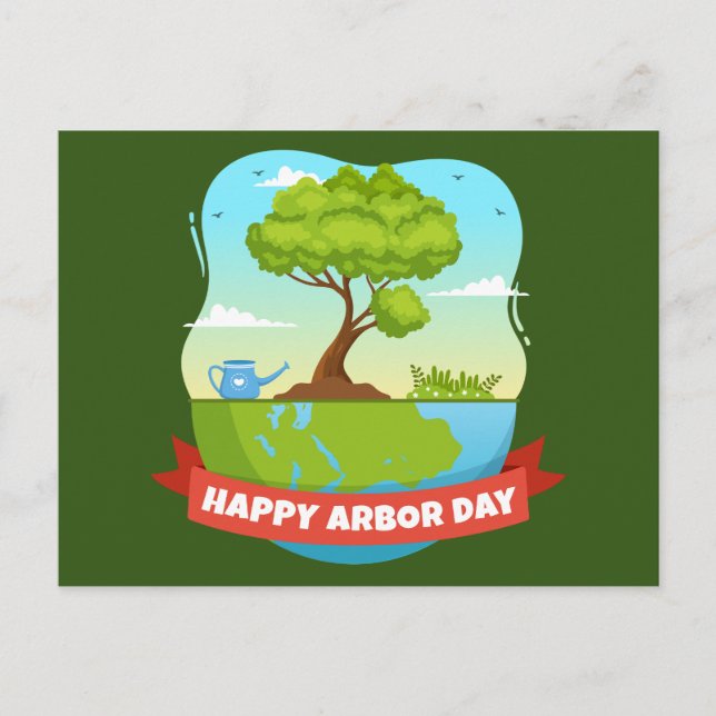 Carte Postale Jour de l'Arbour (Devant)