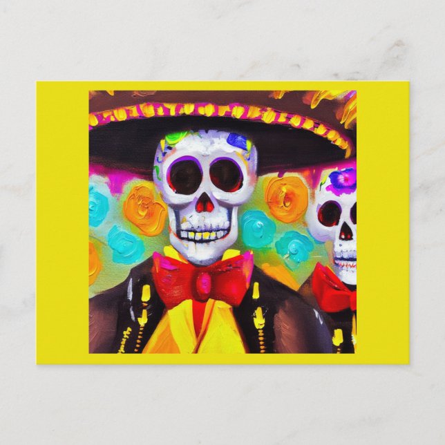 Carte Postale Jour de l'homme mort 2 (Devant)