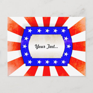 Carte Postale Jour de l'Indépendance du 4 juillet