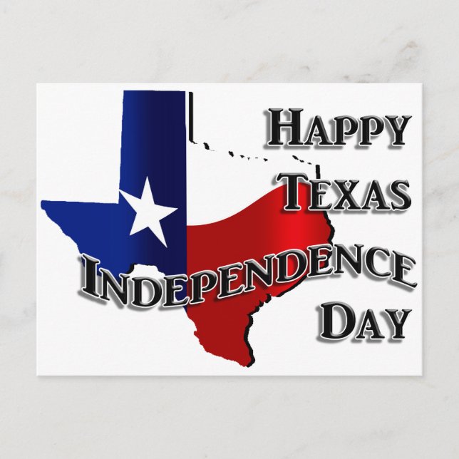 Carte Postale Jour de l'indépendance du Texas (Devant)