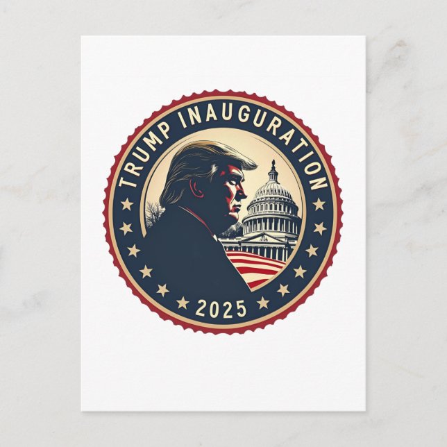 Carte Postale Jour de l'investiture de Trump 2025 Fier Maga (Devant)