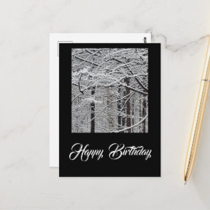 Carte Postale Jour de naissance en hiver
