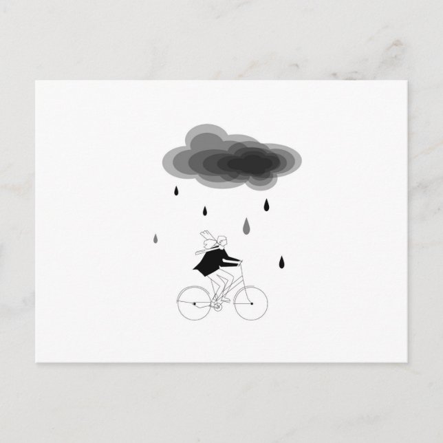 Carte Postale Jour de pluie - Copenhague (Devant)