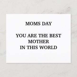 CARTE POSTALE JOUR DES MOMS