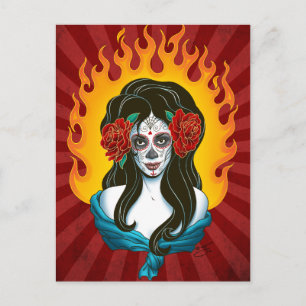 Carte Postale Jour des morts par JayJay Jackson