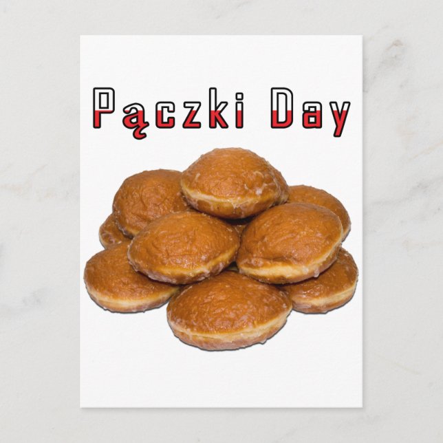 Carte Postale Jour des Pączki (Devant)
