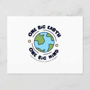 Carte Postale jour des terres du monde heureux