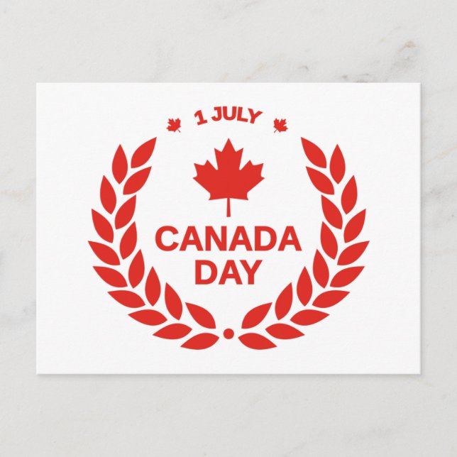 CARTE POSTALE JOUR DU CANADA (Devant)